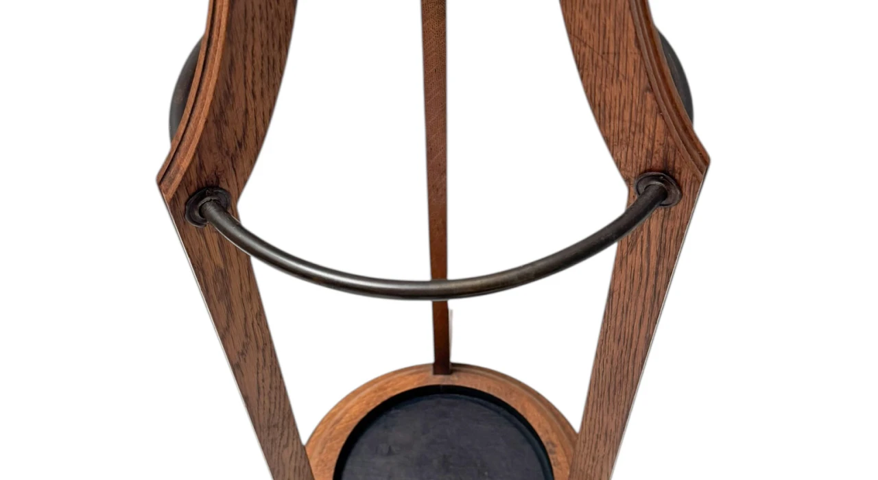 Arts & Crafts Coat Stand or Porte Manteau with Rotating Top, 1900s